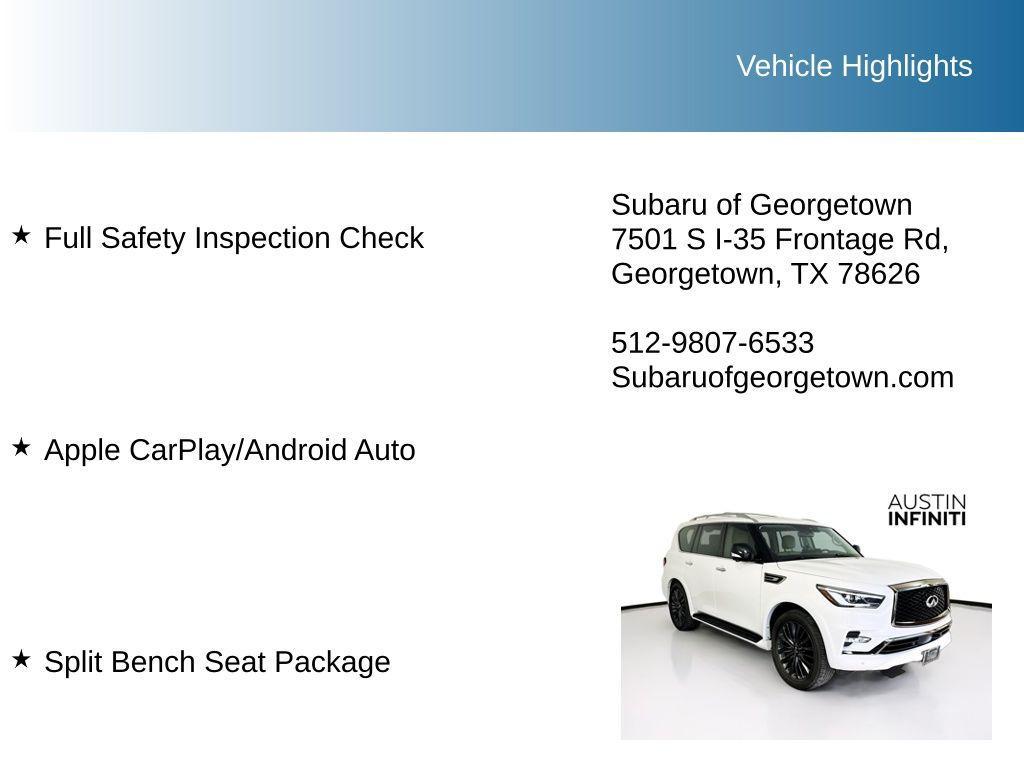 used 2024 INFINITI QX80 car, priced at $51,981