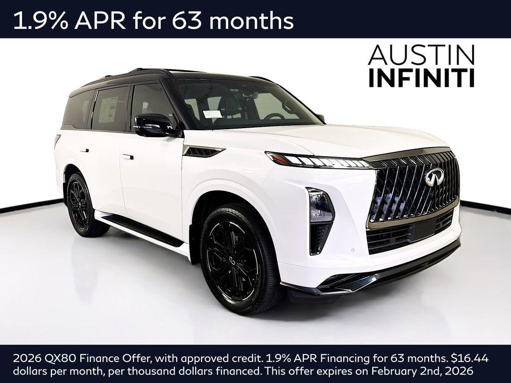 new 2026 INFINITI QX80 car, priced at $106,227