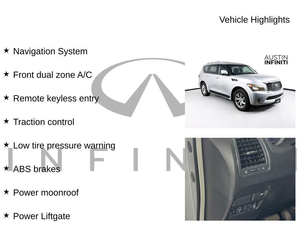 used 2012 INFINITI QX56 car, priced at $12,881