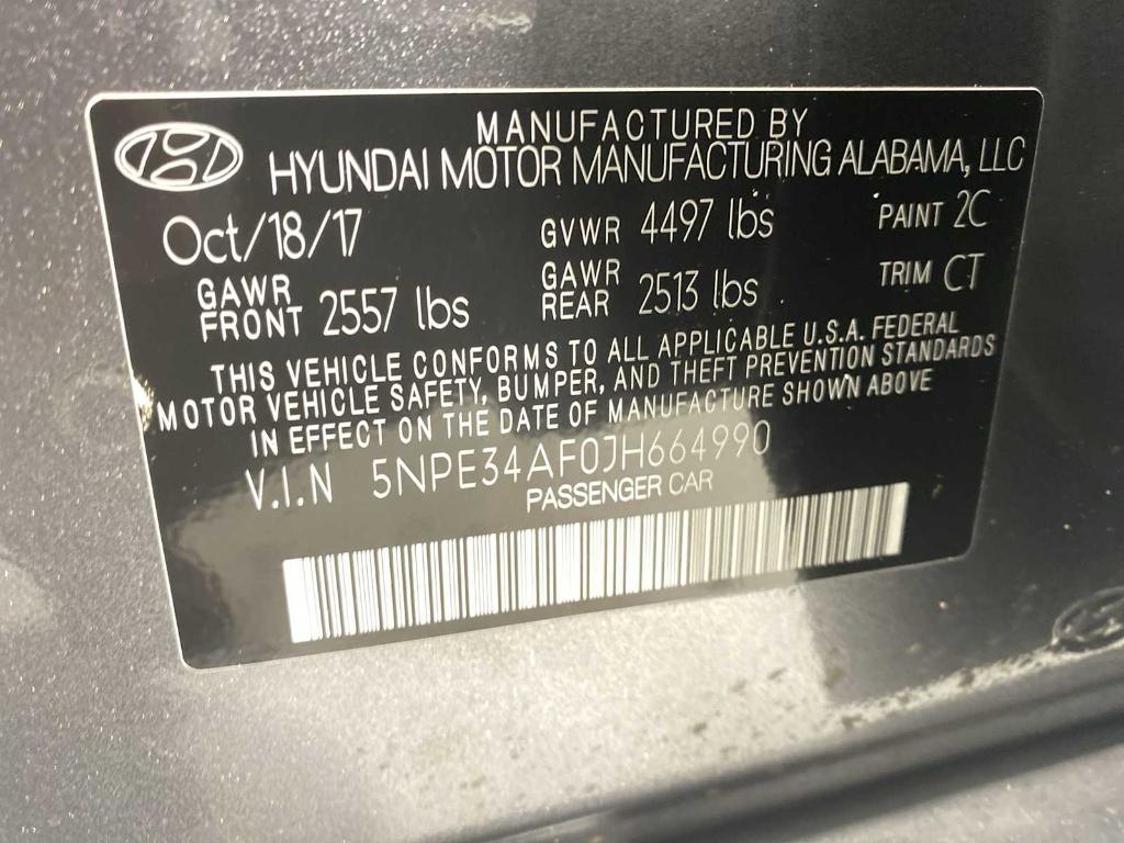 used 2018 Hyundai Sonata car, priced at $10,980