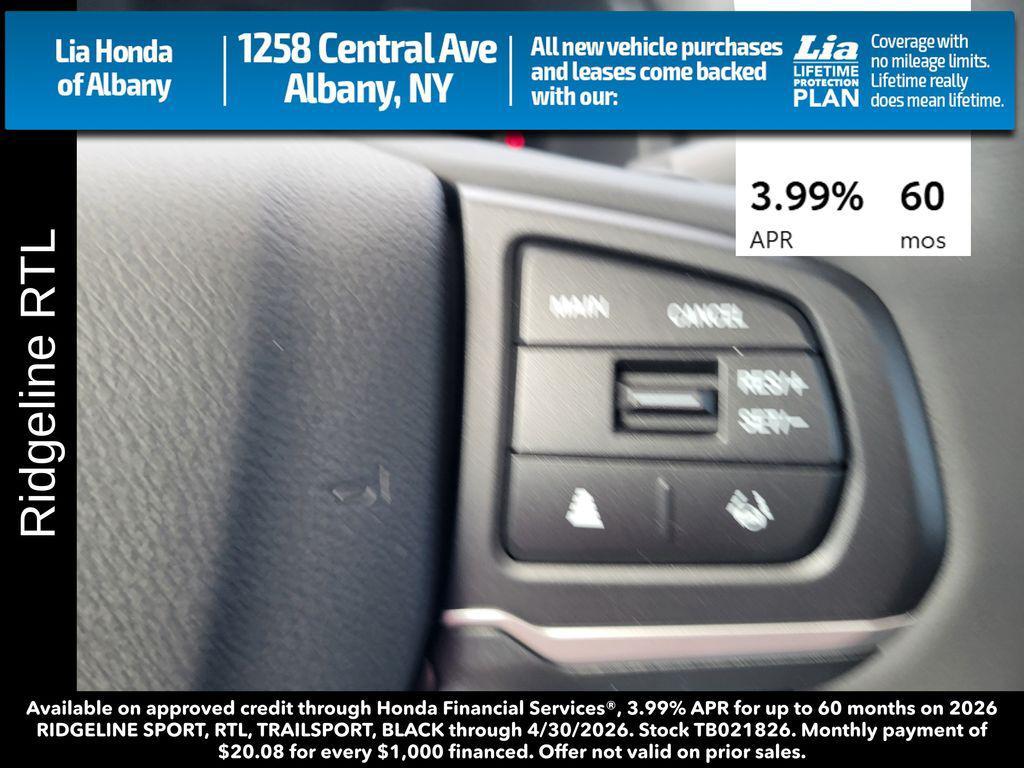 new 2026 Honda Ridgeline car, priced at $46,595