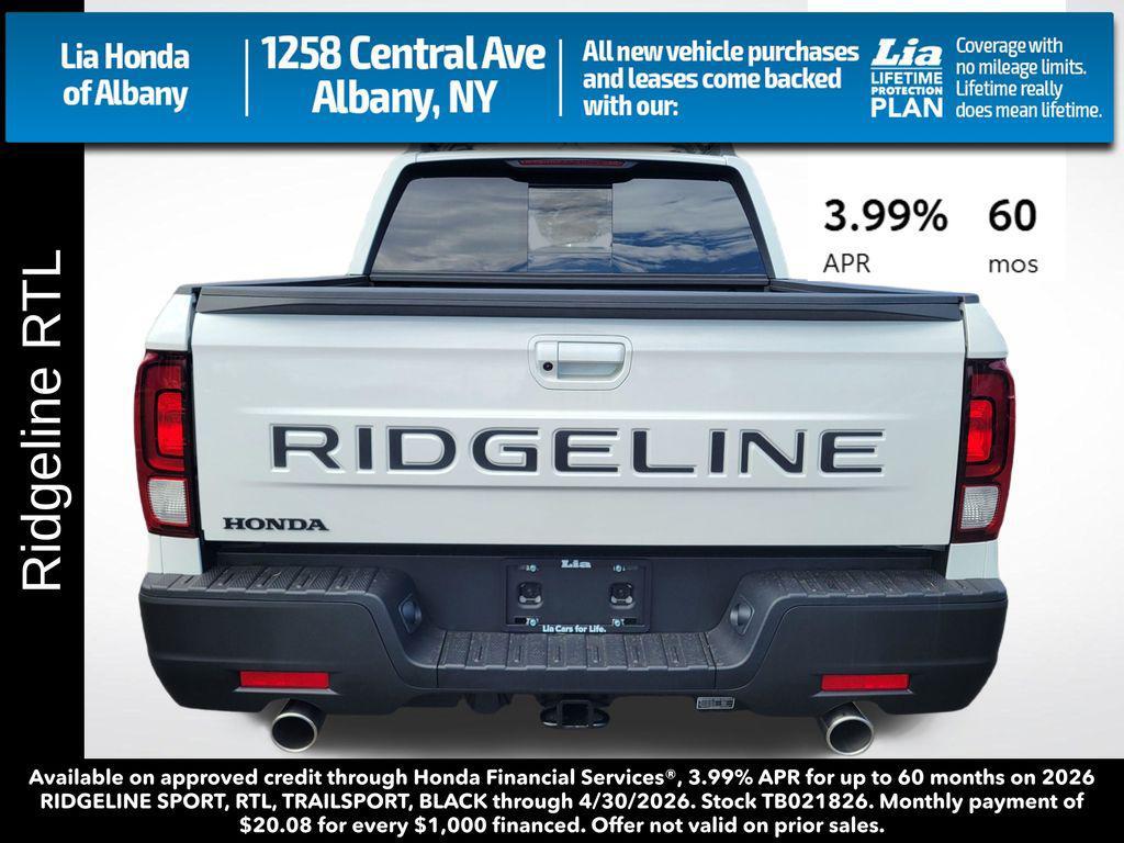 new 2026 Honda Ridgeline car, priced at $46,595
