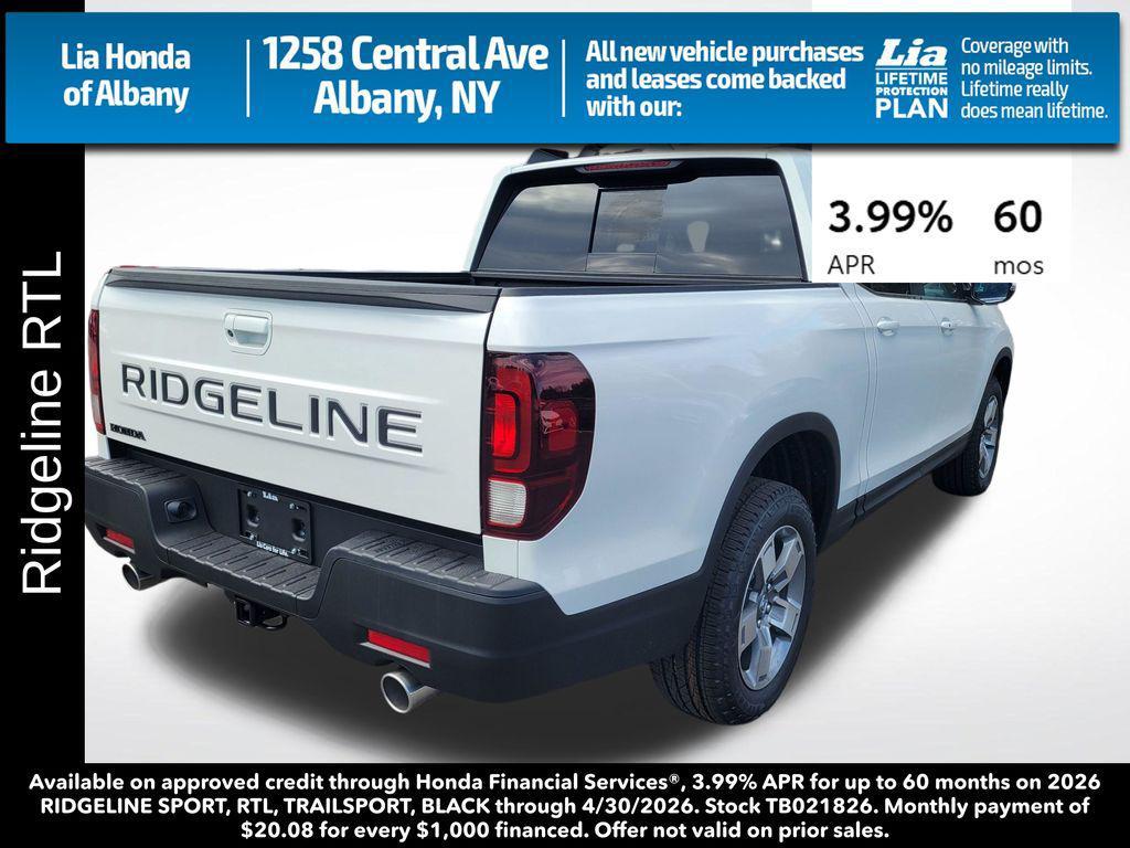 new 2026 Honda Ridgeline car, priced at $46,595