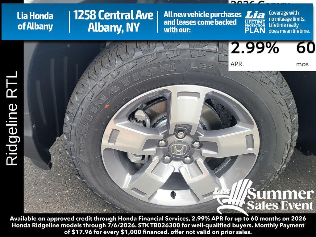 new 2026 Honda Ridgeline car, priced at $45,545