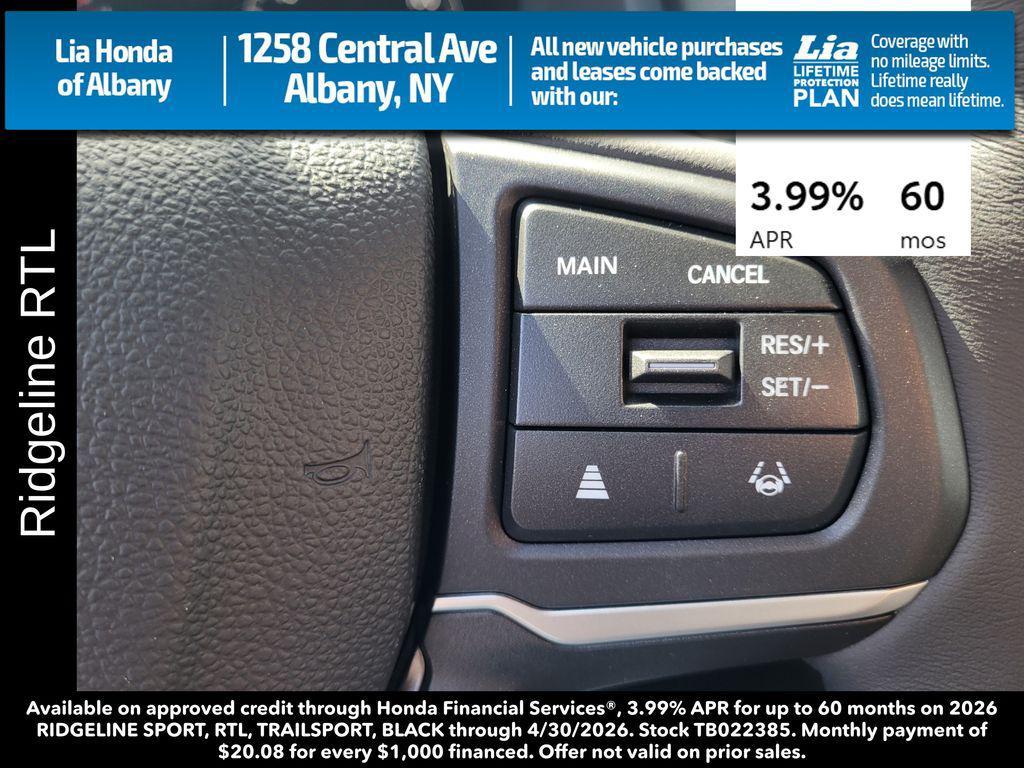 new 2026 Honda Ridgeline car, priced at $45,090