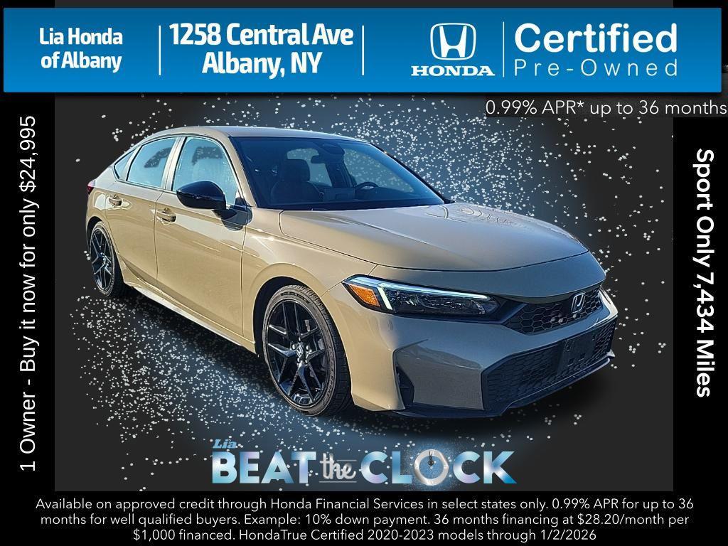 used 2025 Honda Civic car, priced at $24,995