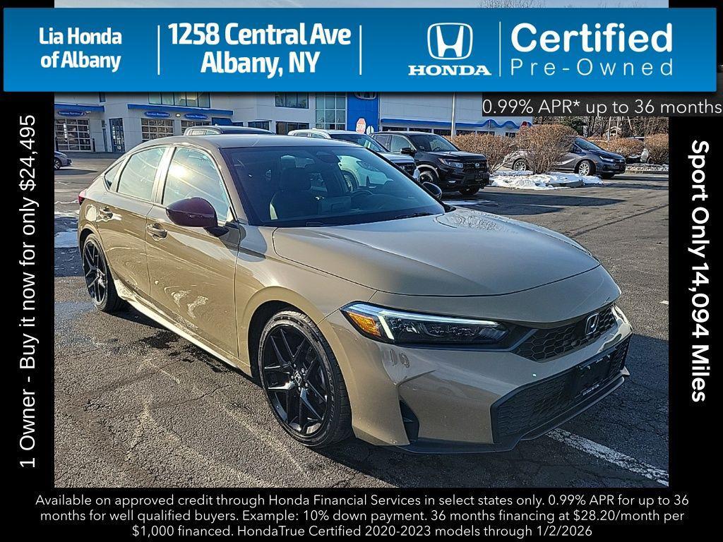 used 2025 Honda Civic car, priced at $24,495
