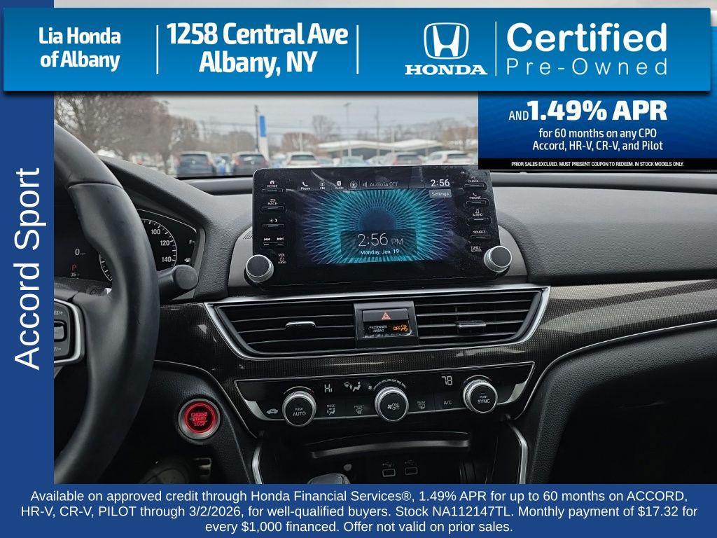 used 2022 Honda Accord car, priced at $26,995