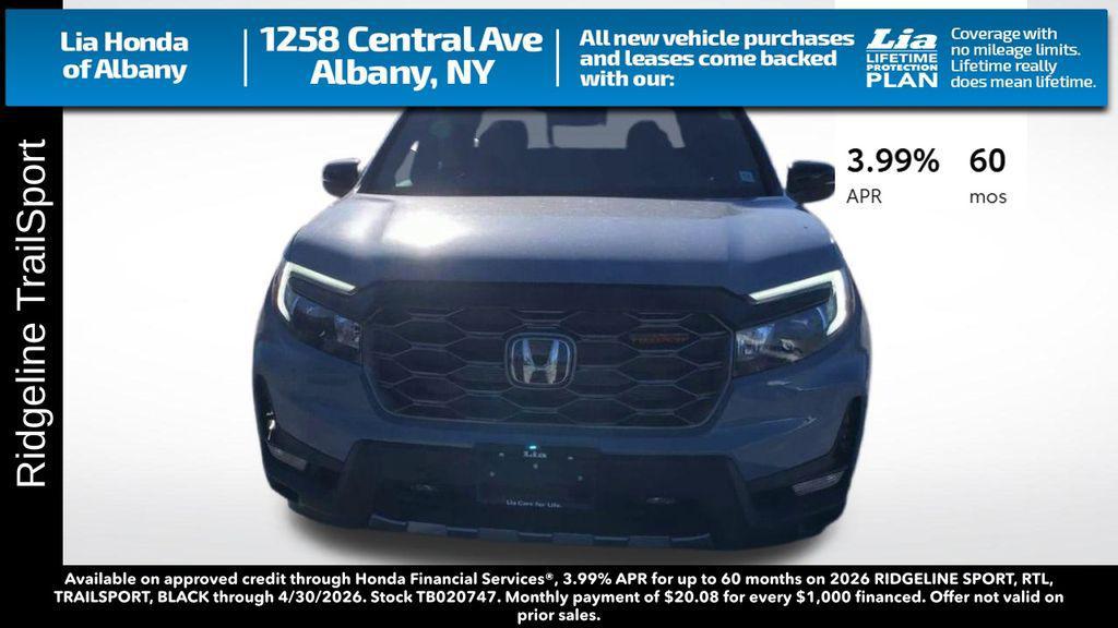 new 2026 Honda Ridgeline car, priced at $47,945
