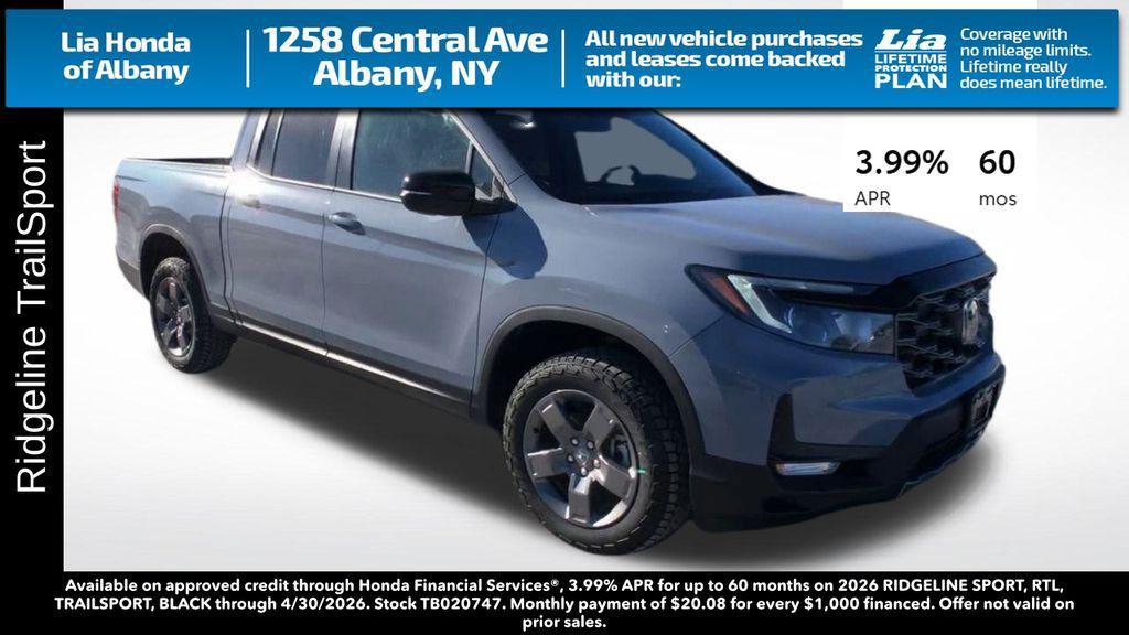 new 2026 Honda Ridgeline car, priced at $47,945