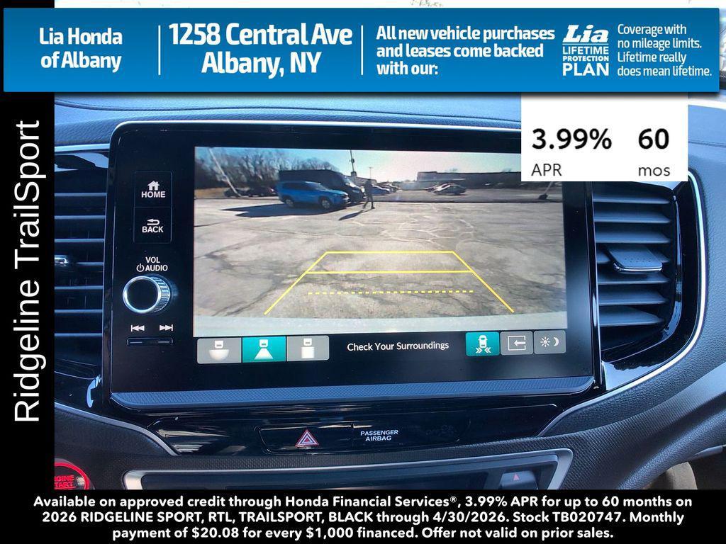 new 2026 Honda Ridgeline car, priced at $47,945