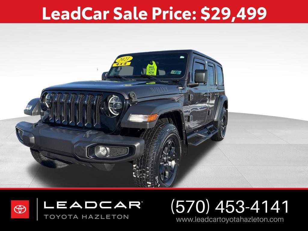 used 2021 Jeep Wrangler car, priced at $29,499