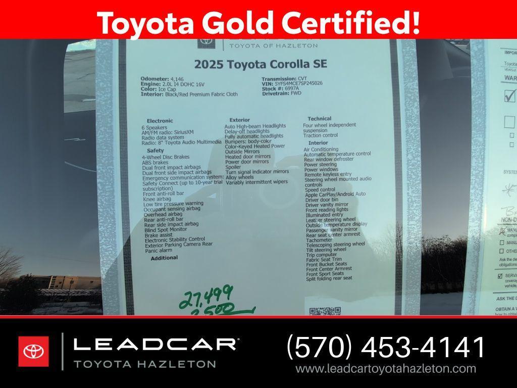 used 2025 Toyota Corolla car, priced at $24,999