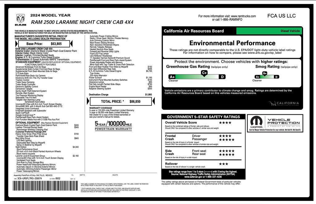 used 2024 Ram 2500 car, priced at $63,371