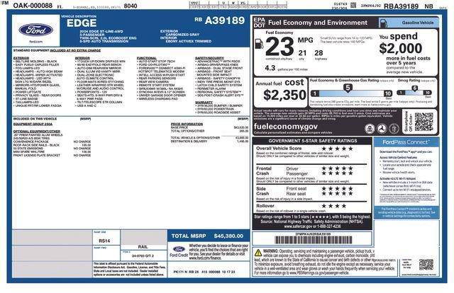 used 2024 Ford Edge car, priced at $28,999