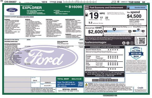 new 2026 Ford Explorer car, priced at $58,510