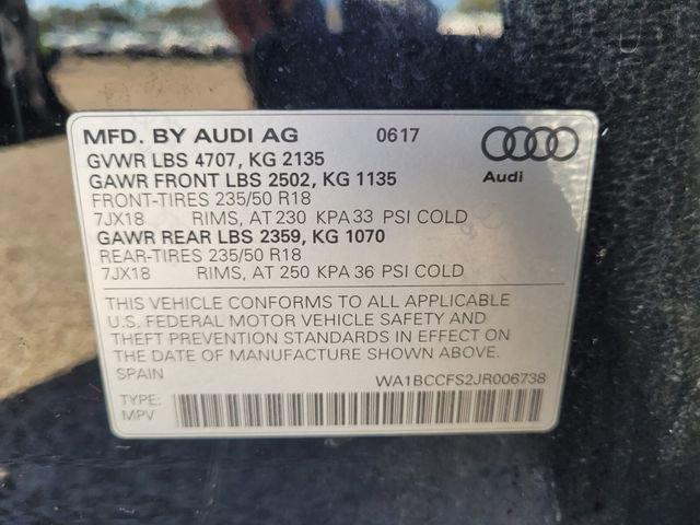 used 2018 Audi Q3 car, priced at $9,998