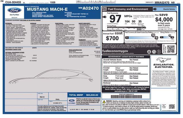 used 2021 Ford Mustang Mach-E car, priced at $22,880