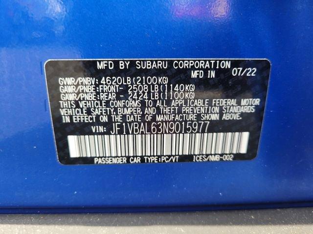 used 2022 Subaru WRX car, priced at $29,944