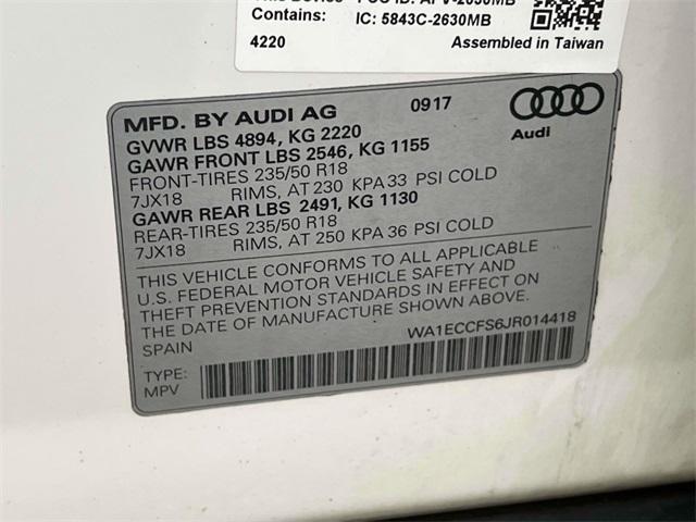 used 2018 Audi Q3 car, priced at $11,397