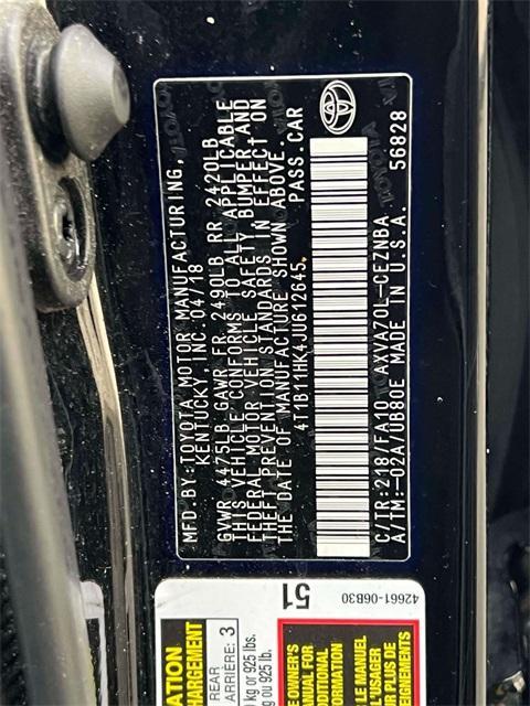 used 2018 Toyota Camry car, priced at $12,731
