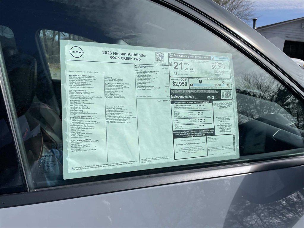 new 2026 Nissan Pathfinder car, priced at $45,801