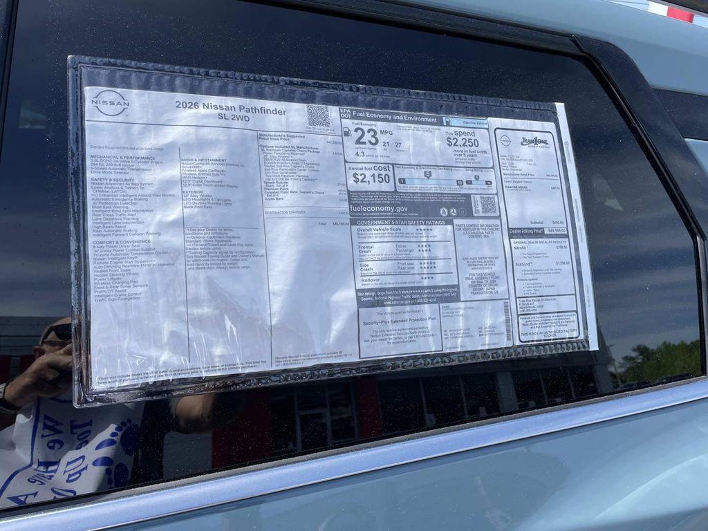 new 2026 Nissan Pathfinder car, priced at $44,515