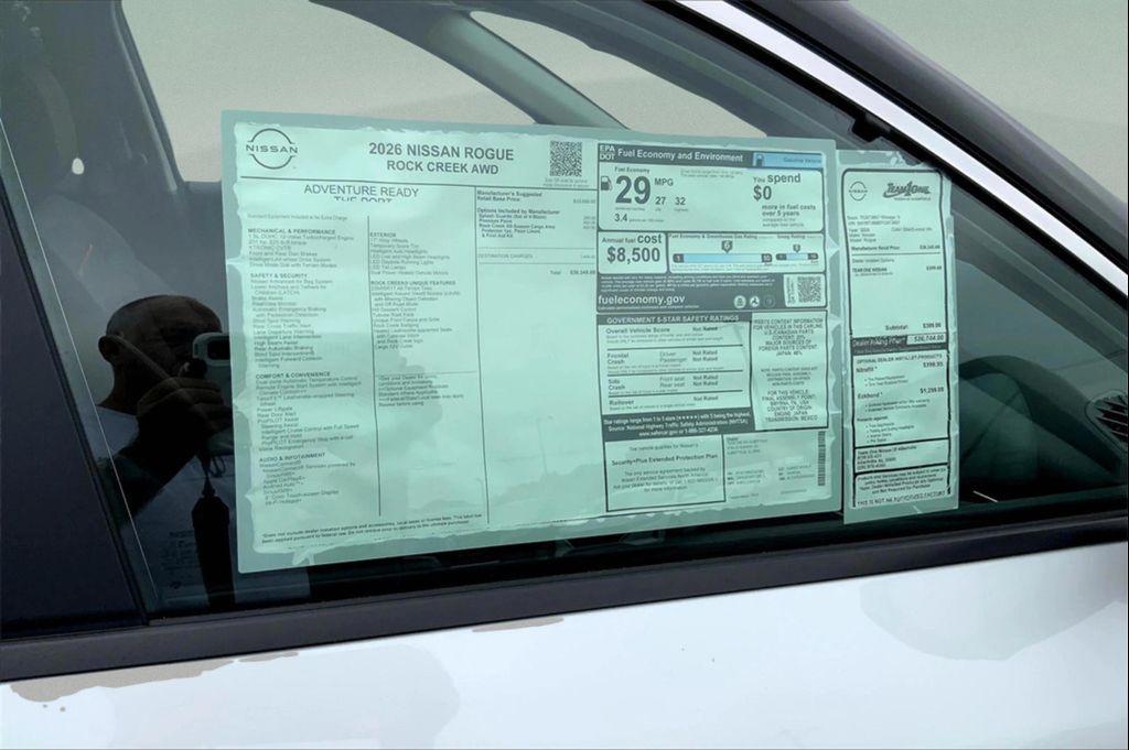 new 2026 Nissan Rogue car, priced at $31,855
