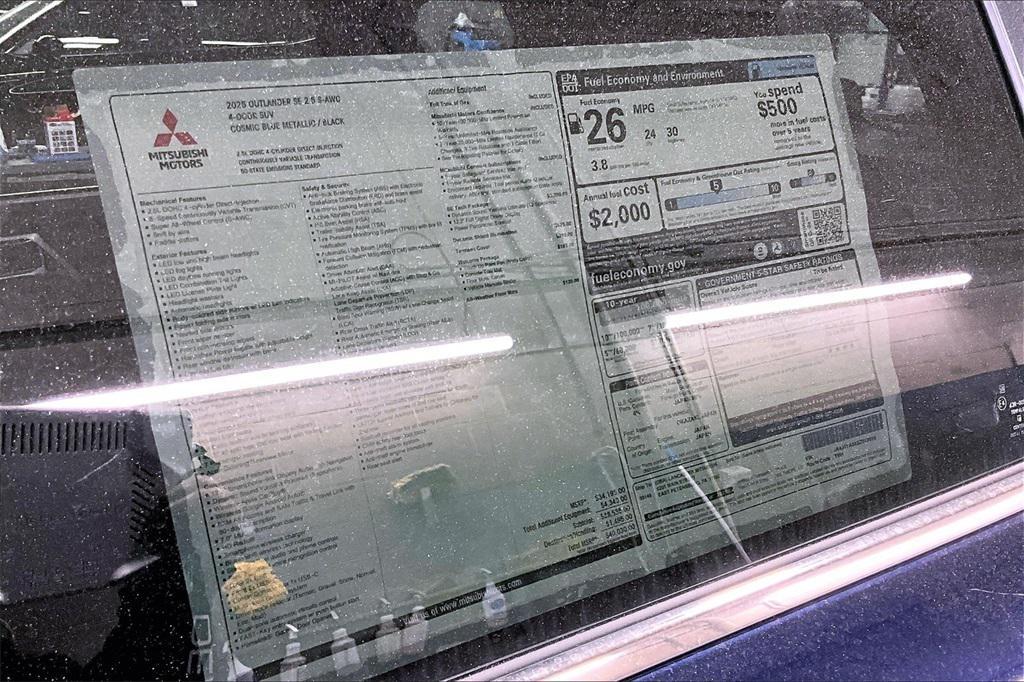 new 2025 Mitsubishi Outlander car, priced at $33,530