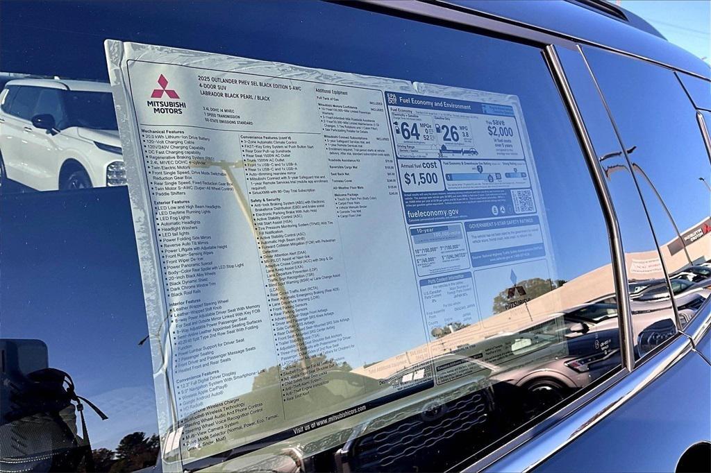 new 2025 Mitsubishi Outlander PHEV car, priced at $41,485