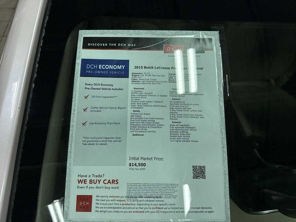 used 2015 Buick LaCrosse car, priced at $11,790
