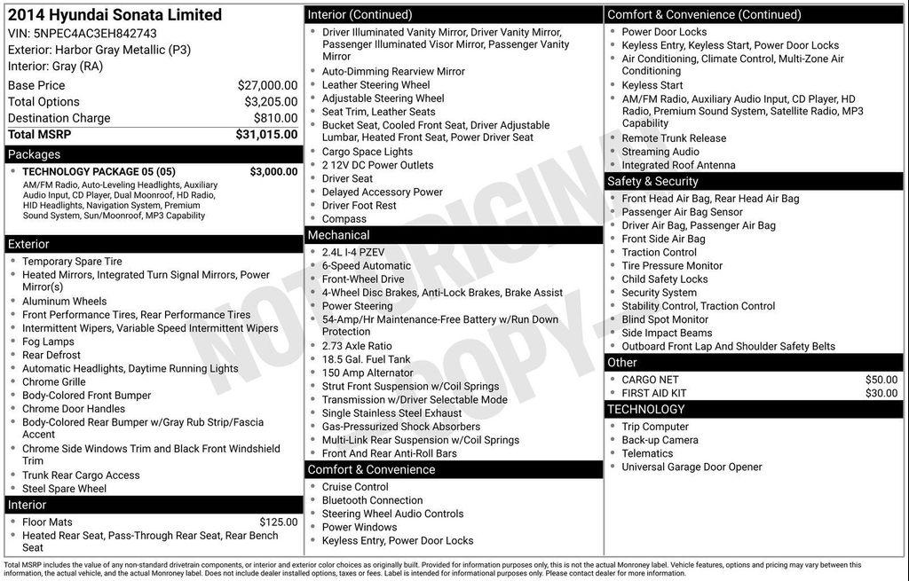 used 2014 Hyundai Sonata car, priced at $8,890