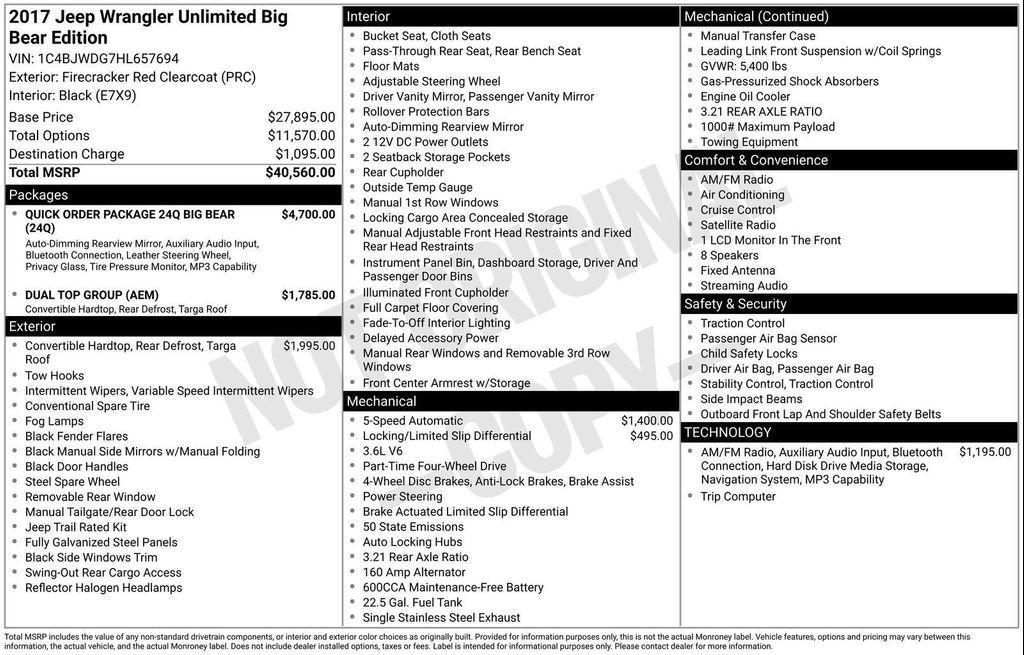 used 2017 Jeep Wrangler Unlimited car, priced at $12,990