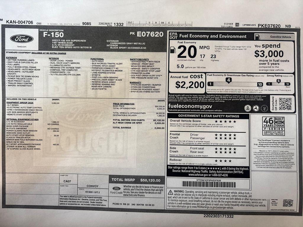 used 2023 Ford F-150 car, priced at $39,985