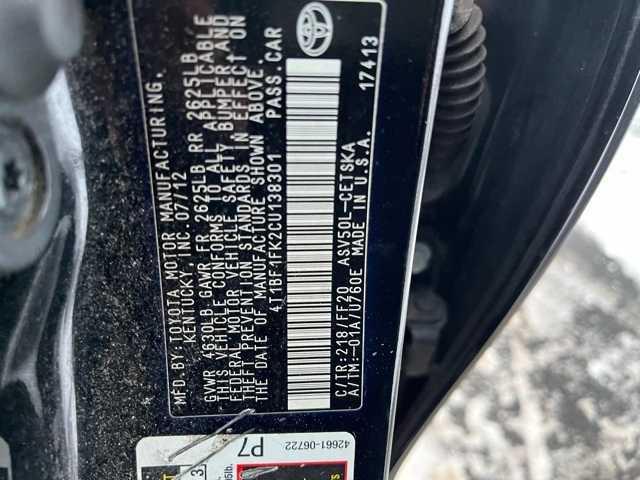 used 2012 Toyota Camry car, priced at $7,495