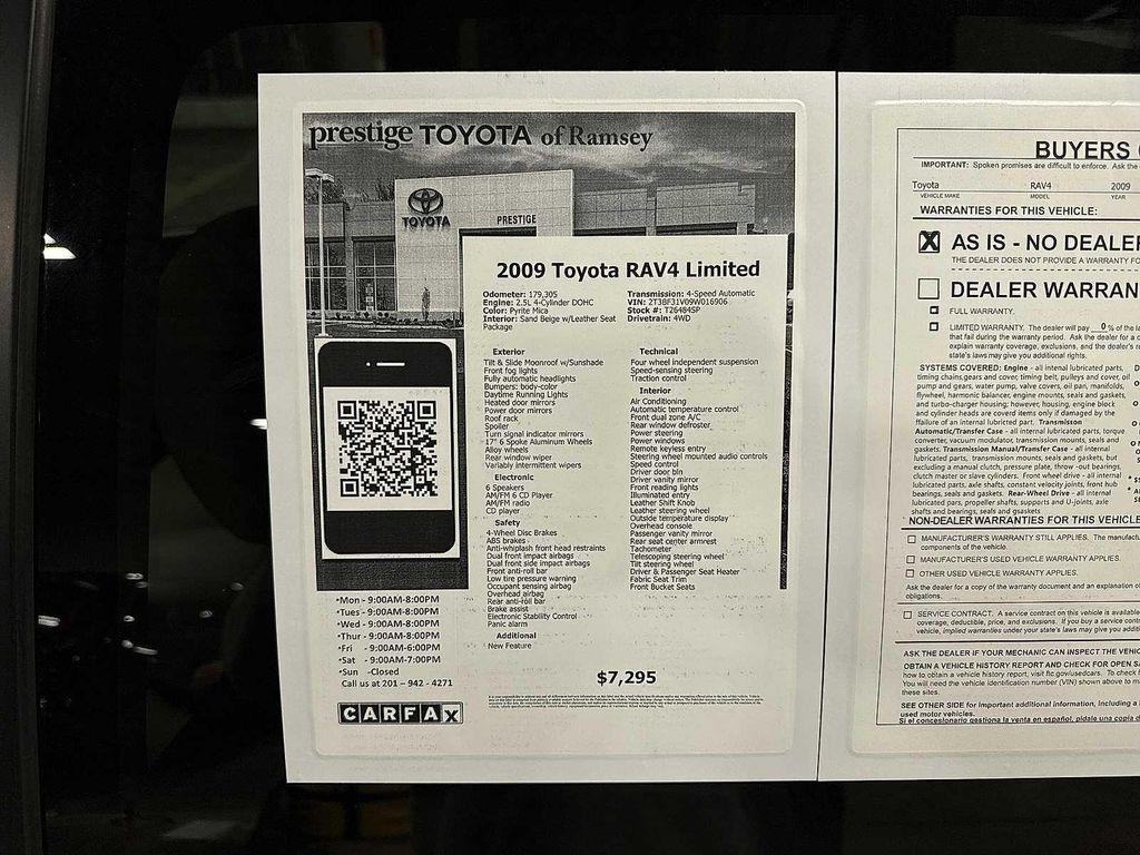 used 2009 Toyota RAV4 car, priced at $6,695