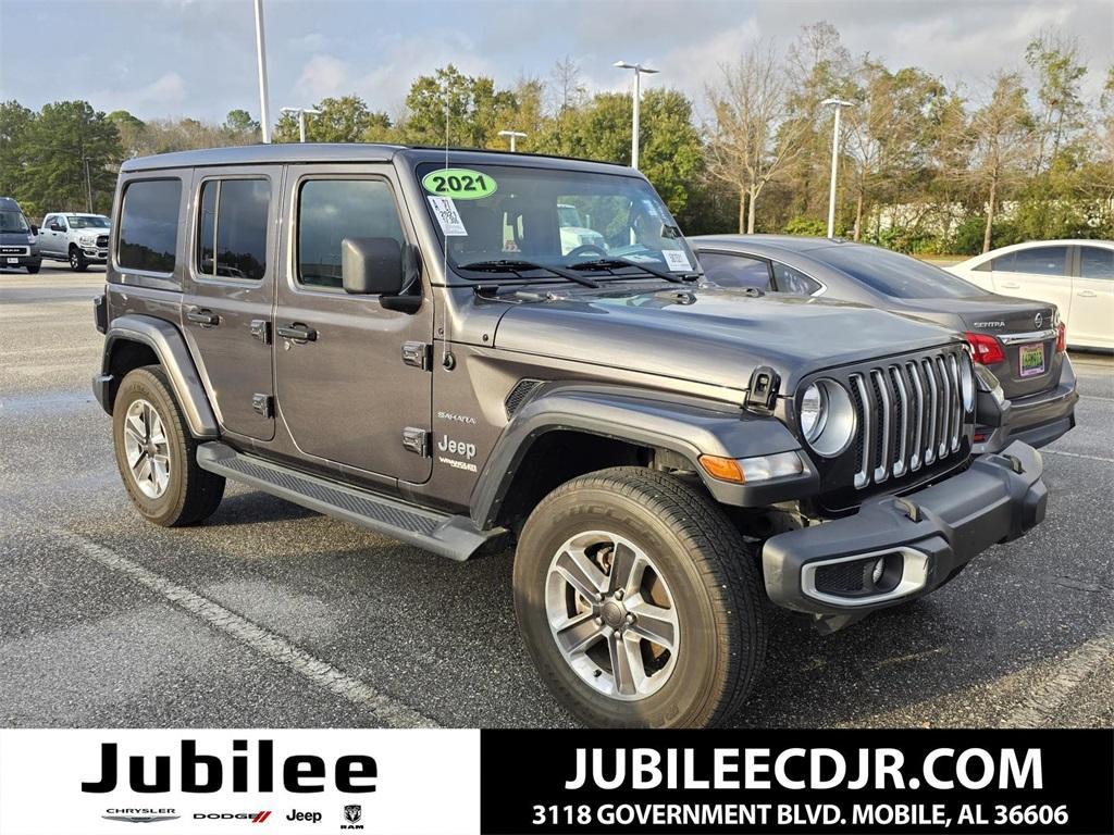 used 2021 Jeep Wrangler Unlimited car, priced at $33,590