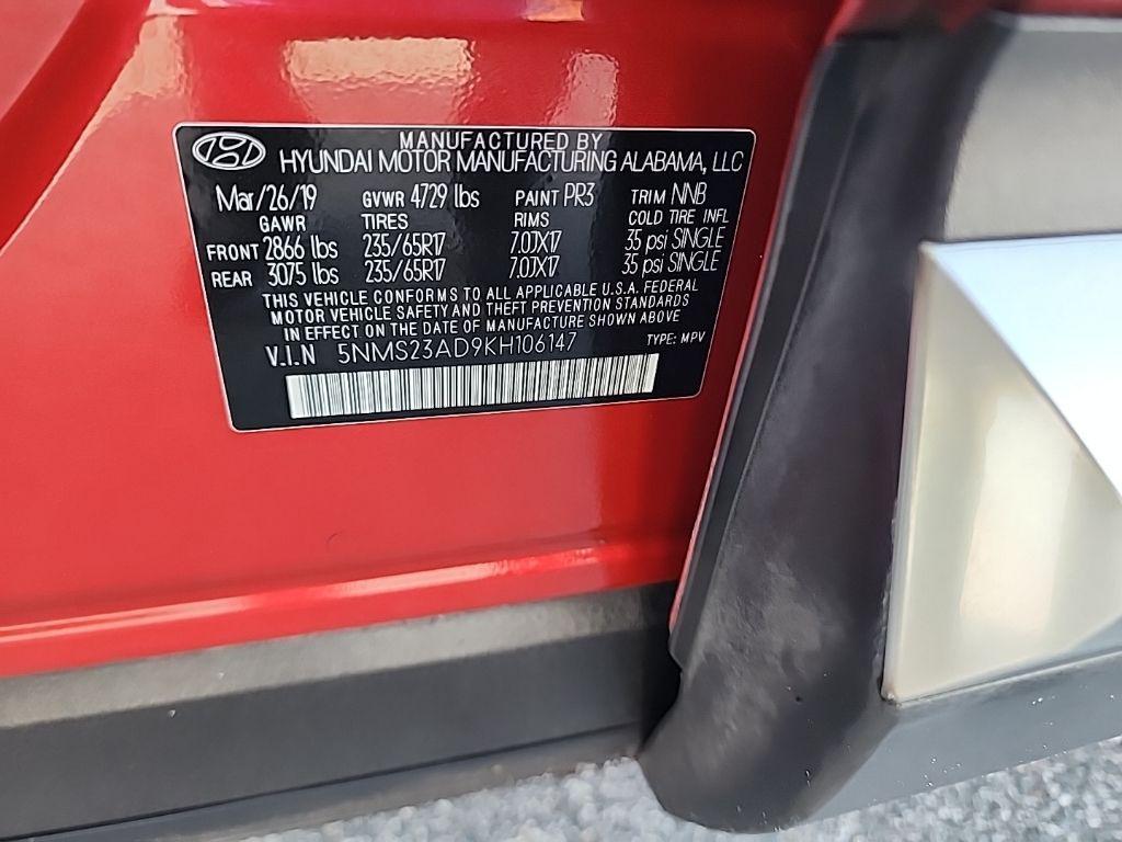 used 2019 Hyundai Santa Fe car, priced at $8,455