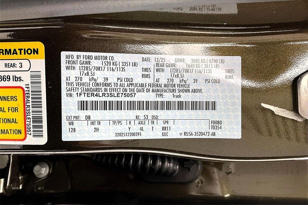 new 2025 Ford Ranger car, priced at $56,155