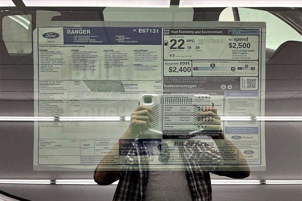 new 2025 Ford Ranger car, priced at $42,208