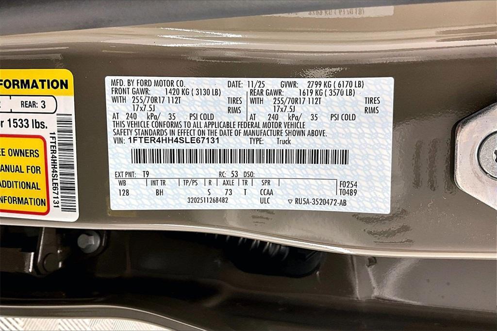 new 2025 Ford Ranger car, priced at $42,208