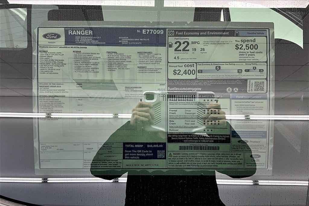 new 2025 Ford Ranger car, priced at $42,085