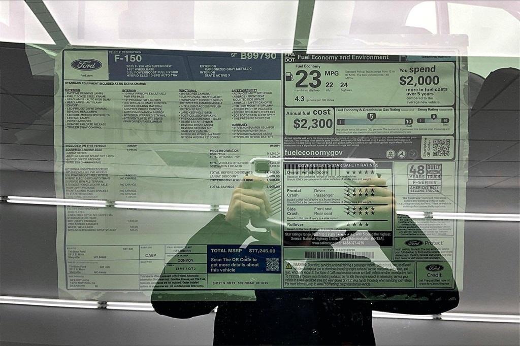 new 2025 Ford F-150 car, priced at $69,883