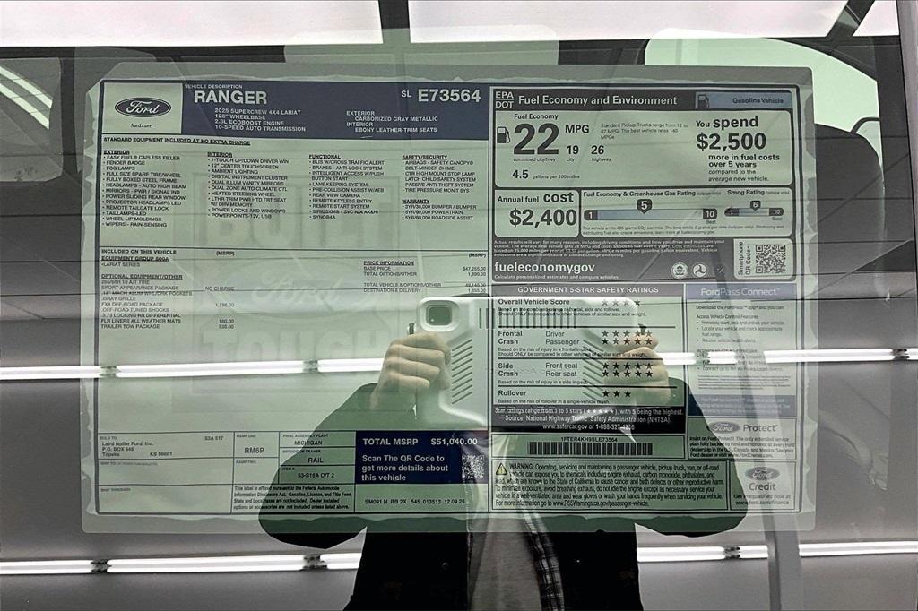 new 2025 Ford Ranger car, priced at $46,488