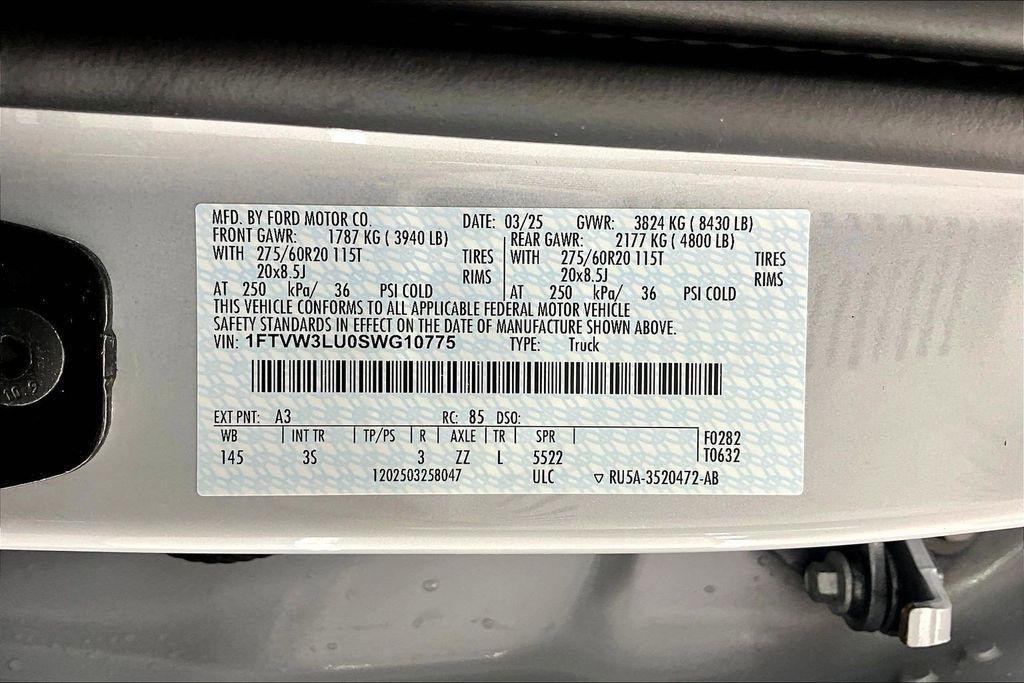 new 2025 Ford F-150 Lightning car, priced at $59,582