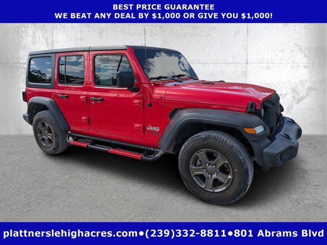 used 2019 Jeep Wrangler Unlimited car, priced at $17,484