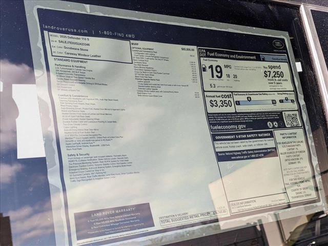 new 2025 Land Rover Defender car, priced at $74,745