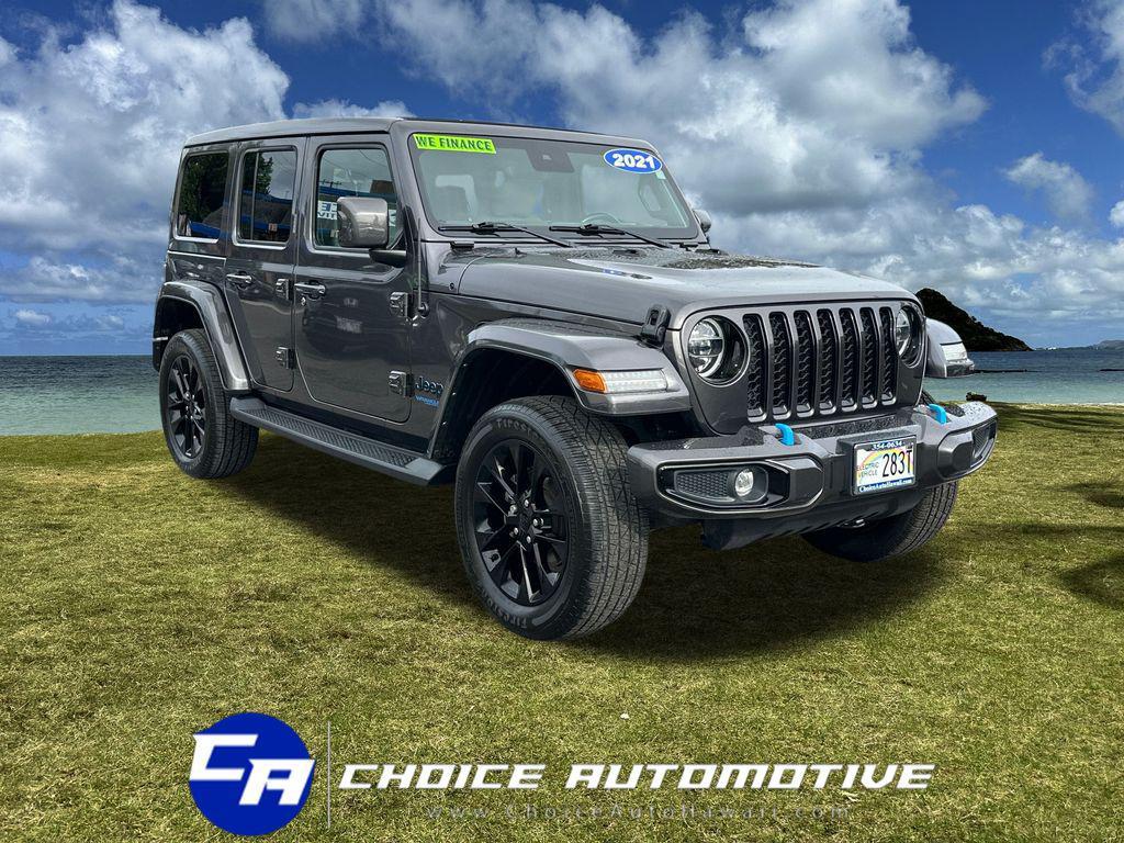 used 2021 Jeep Wrangler Unlimited 4xe car, priced at $31,000