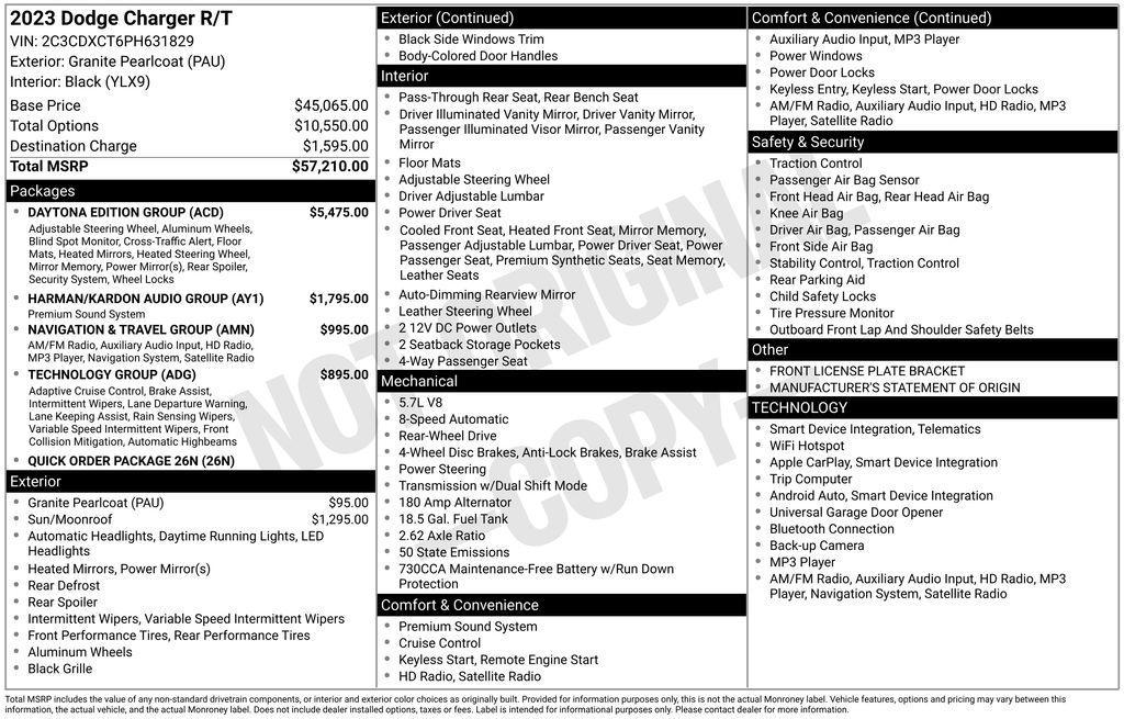 used 2023 Dodge Charger car, priced at $41,500