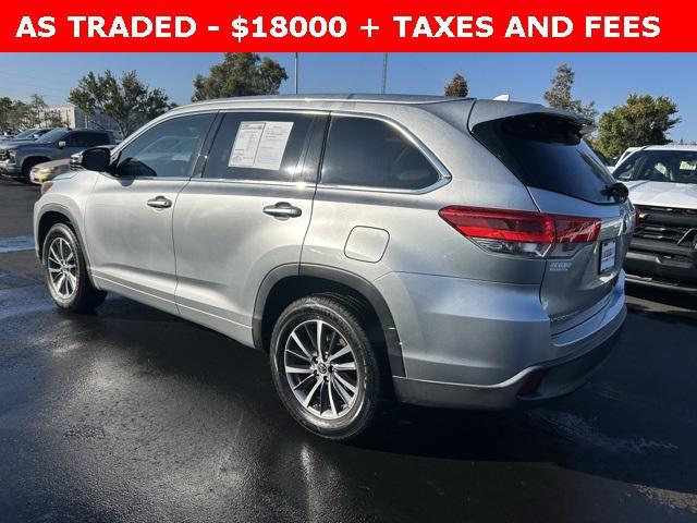 used 2018 Toyota Highlander car, priced at $18,000
